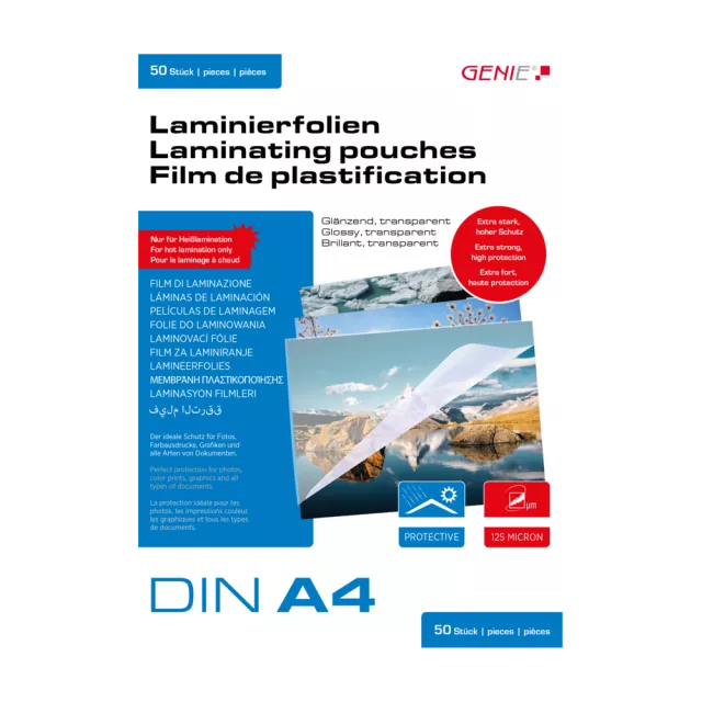 Genie Laminovací fólie A4 125 mic. 50 ks
