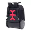 Školská a cestovná taška na kolieskach Nikidom Roller UP Aquarella (19 l), Čierna