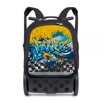 Školská a cestovná taška na kolieskach Nikidom Roller UP Street style (19 l), Čierna