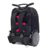 Školská a cestovná taška na kolieskach Nikidom Roller UP Butterfly camo (19 l), Čierna