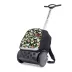 Školská a cestovná taška na kolieskach Nikidom Roller UP Butterfly camo (19 l), Čierna