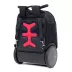 Školská a cestovná taška na kolieskach Nikidom Roller UP XL Aquarella (27 l), Čierna