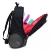 Školská a cestovná taška na kolieskach Nikidom Roller UP XL Street style (27 l), Čierna