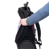 Školská a cestovná taška na kolieskach Nikidom Roller UP XL Street style (27 l), Čierna
