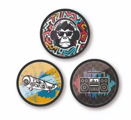 Set odznakov Nikidom Roller Pins Beat