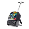 Školská a cestovná taška na kolieskach Nikidom Roller UP XL Reef (27 l), Čierna