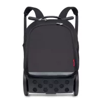 Školská a cestovná taška na kolieskach Nikidom Roller UP Black (19 l), Čierna