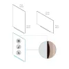Bezrámová magnetická tabuľa Rocada SkinCERAMIC 75x115 cm biela, so smaltovaným povrchom