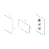 Bezrámová magnetická tabuľa Rocada 6520PRO Skin 75x115 cm lakovaná s PET vrstvou