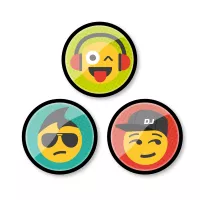 Set odznakov Nikidom Roller Pins Emoji