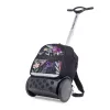 Školská a cestovná taška na kolieskach Nikidom Roller UP Tropic (19 l), Čierna
