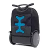 Školská a cestovná taška na kolieskach Nikidom Roller UP XL Wild Fire (27 l), Čierna