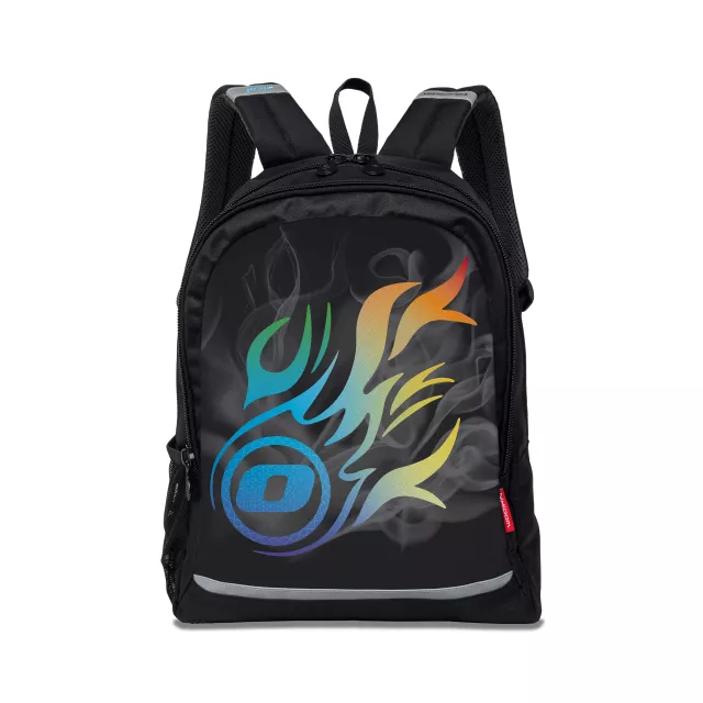 Školní batoh Nikidom Roller RUN Wild Fire, Čierna