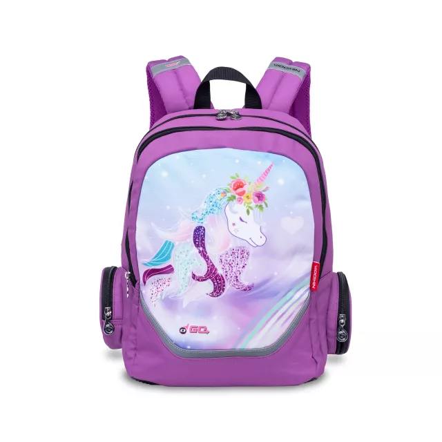 Školský batoh Nikidom Roller GO Unicorn, Fialový