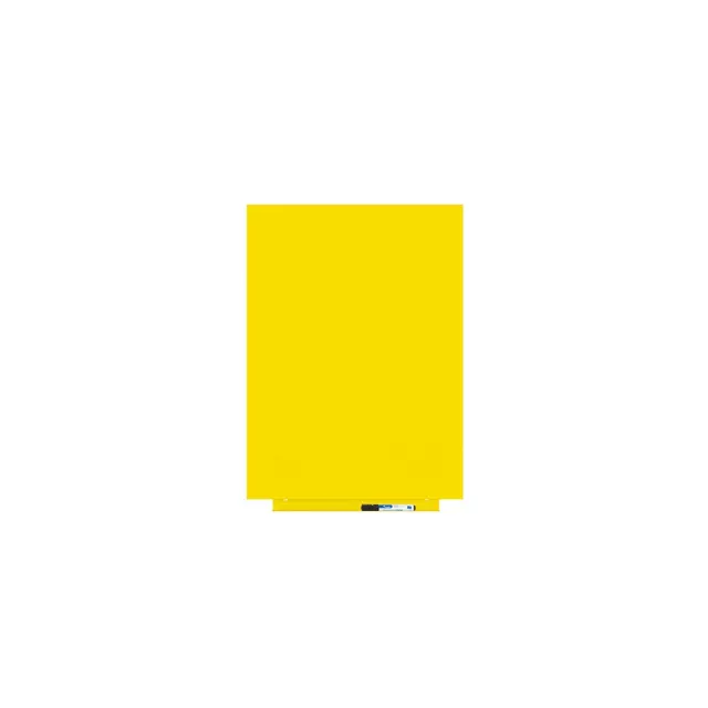 Magnetická tabuľa Rocada Skin Colour 6419R-1023, bezrámová, 75x55 cm, lakovaná, dopravná žltá RAL 1023