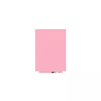 Magnetická tabuľa Rocada Skin Colour 6419R-3015, bezrámová, 75x55 cm, lakovaná, svetloružová RAL 3015