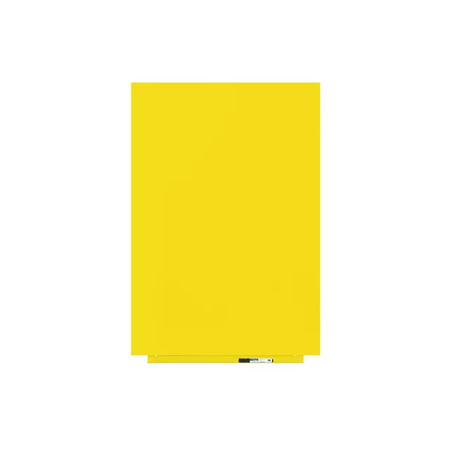 Magnetická tabuľa Rocada Skin Colour 6420R-1023, bezrámová, 115x75 cm, lakovaná, dopravná žltá RAL 1023