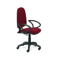 Kancelárska stolička Rocada 930/2+956, červená, látkový poťah, podrúčky