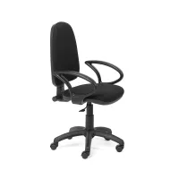 Kancelárska stolička Rocada 930/4+956, čierna, látkový poťah, podrúčky